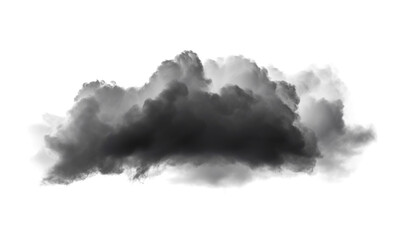 Dark clouds on white background