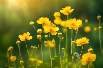 field of yellow flowers