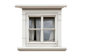 Obraz premium a high quality stock photograph of a single window isolated on a white background