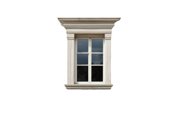 a high quality stock photograph of a single window isolated on a white background