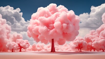 Pink cotton candy UHD wallpaper