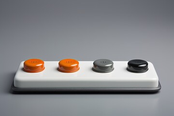 Obraz na płótnie Canvas Minimalist Industrial Product Design: Sleek Contrasting Colors