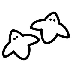 Naklejka premium Stingray line