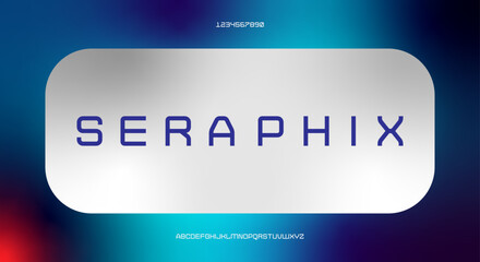 An abstract modern alphabet font. digital typography vector illustration design	
