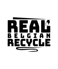 real belgian recycle svg design