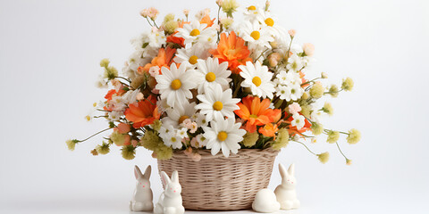 Obraz na płótnie Canvas flowers in a basket