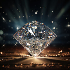 commercial picture for diamonds, real photo created with Generative Ai