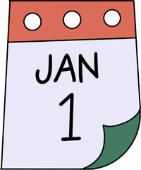 Birthday party decorative element illustration 