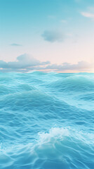 Fototapeta premium Minimal ocean waves background