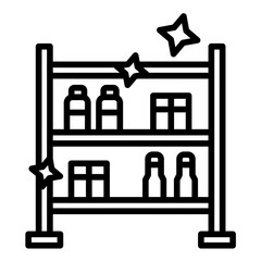 Cleaning Shelves Icon