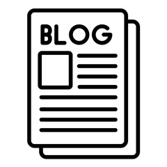 Fototapeta premium Blog Icon
