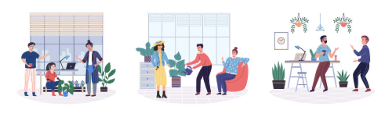 Colleagues vector illustration. A loyal companion in workplace can create positive and productive work environment Employment and occupation provide opportunities for colleagues to collaborate