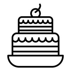 Two Layered Cake Icon