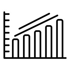 Escalating Bar Graph Icon