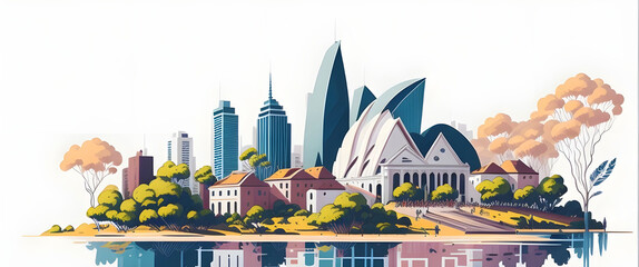 Australia poster design concept