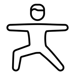 Warrior Pose Icon