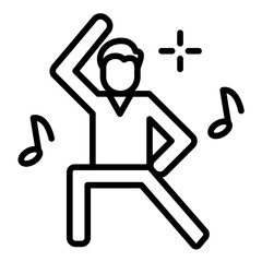 Obraz premium Dancing Icon