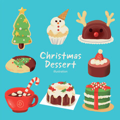 Hand draw Xmas dessert 3