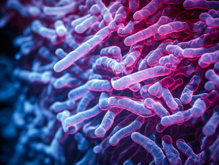 Bacillus anthracis, is a Gram-positive spore-forming rod-shaped bacterium.