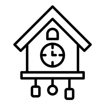 recommend clip art: Cuckoo Clock Icon