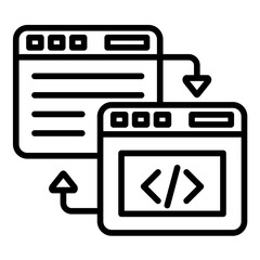 Code Refactoring Icon