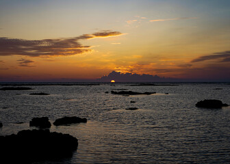 Atardecer en la playa