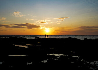 Atardecer en la playa