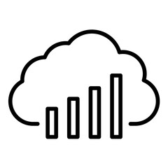 Cloud Stats Icon