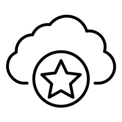 Cloud Rating Icon