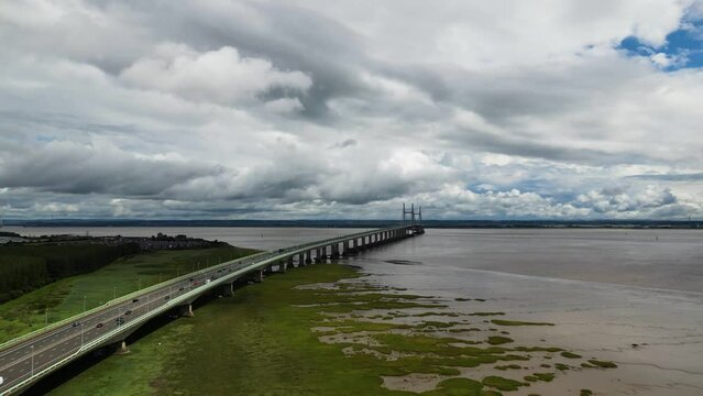 The Second Severn Crossing (Prince of Wales Bridge) in England and Wales