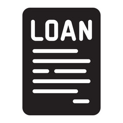 loan glyph icon
