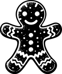 Gingerbread Man Illustration 12