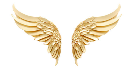 Golden wings cut out