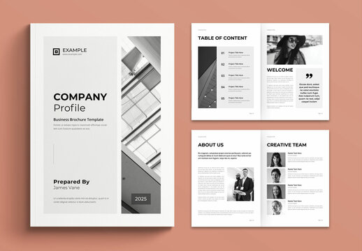 Company Profile Business Brochure Layout