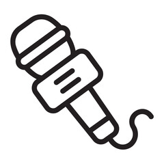 microphone line icon