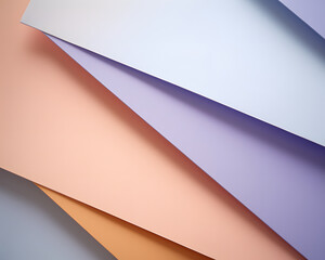 abstract background  With colorful sheets of paper.Copy space.Minimal composition