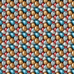 Elegant Seamless bubble Inflated Puff Abstract background