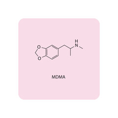 Diagram showing phospholipid structures - monolayer and bilayer. Red scientific vector illustration.