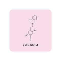 Diagram showing schematic molecular structure of Phosphatidylethanolamine  Scientific vector illustration.