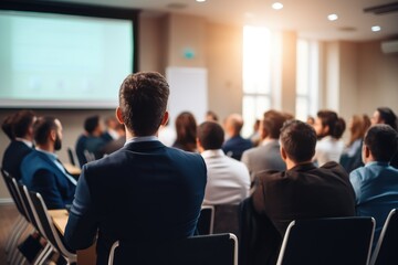 Office Conference Room. Presentation for workers startup