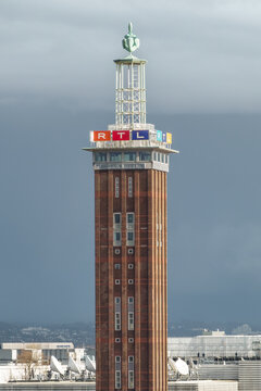 COLOGNE, NORTH RHINE-WESTPHALIA, GERMANY - NOVEMBER 20, 2023: RTL Deutschland, RTL Germany in Cologne, Germany. Television broadcast center of RTL Deutschland, German media company.