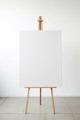 A blank canvas set against a clean white background  AI generated illustration