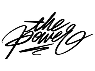 The power lettering frase