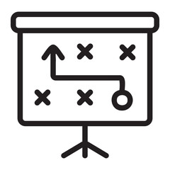 strategy line icon