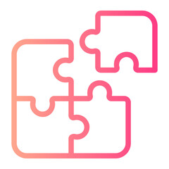 puzzle gradient icon