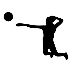 silhouette of people playing volleyball