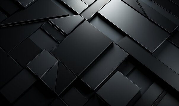 Generative Ai. Geometric abstract gray background © TrySmartArt