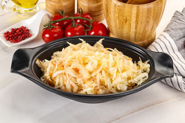 Homemade fermented cabbage Sauerkraut