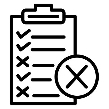 Non-Conformance Line Icon