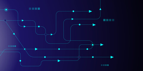 Vectors, Abstract digital geometric digital connecting dots and lines. Big data visualization and global communication technology. Network connection